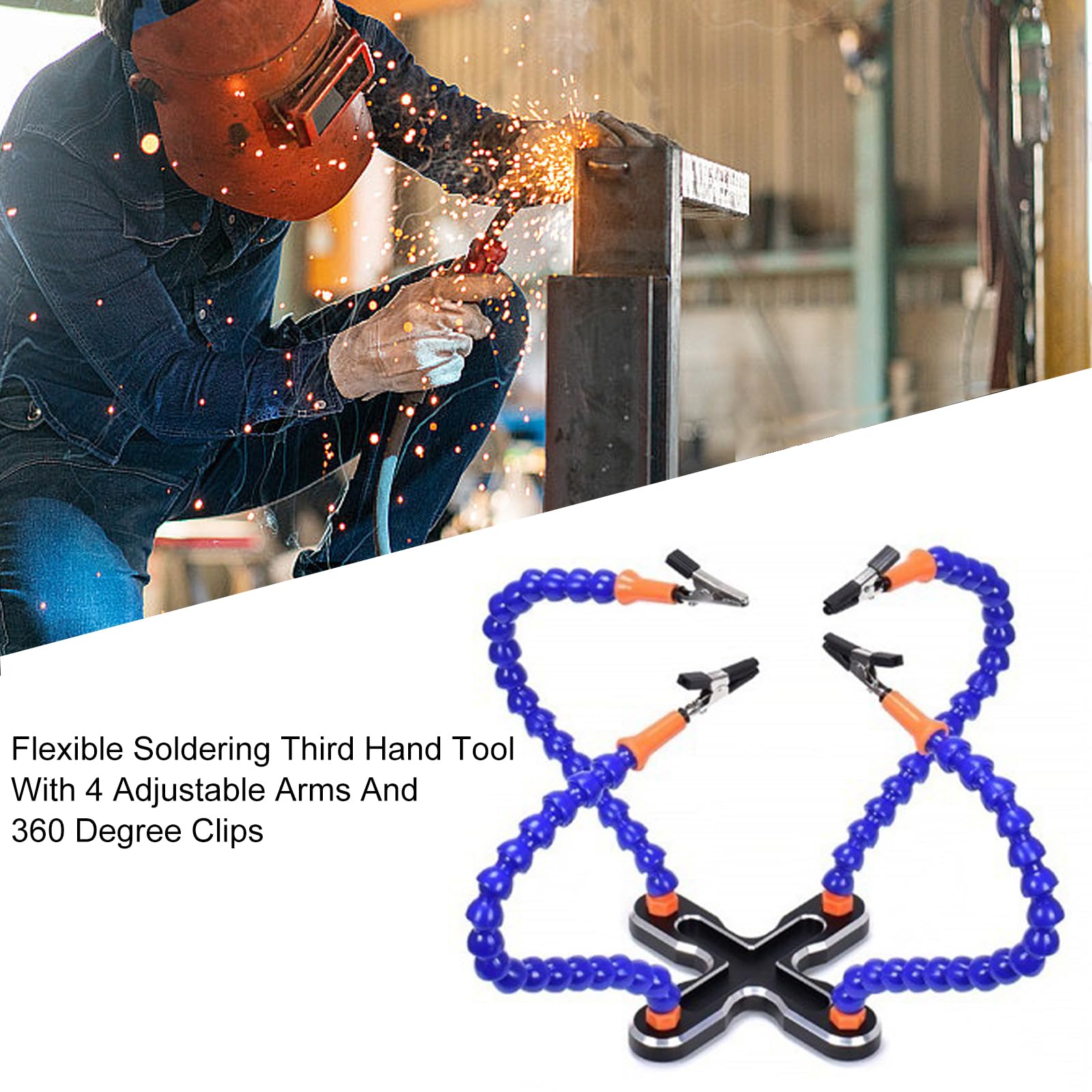 Advanced Soldering Workstation Helping Hand With 4 Flexible Helpers Helping Hand For Jewelry And Circuit Board Tasks