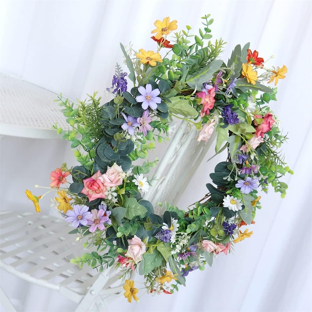 Home Decoration Wreath Festive Window Mantel Hanging Wreath Wedding Scene Decoration