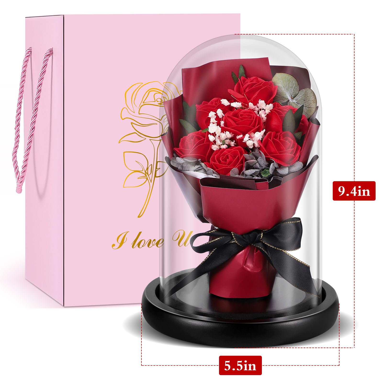 TANSAR Bouquet Di Fiori In Mattoncini – 1853 Pezzi – Vaso Incluso – Regalo Fai Da Te - 3