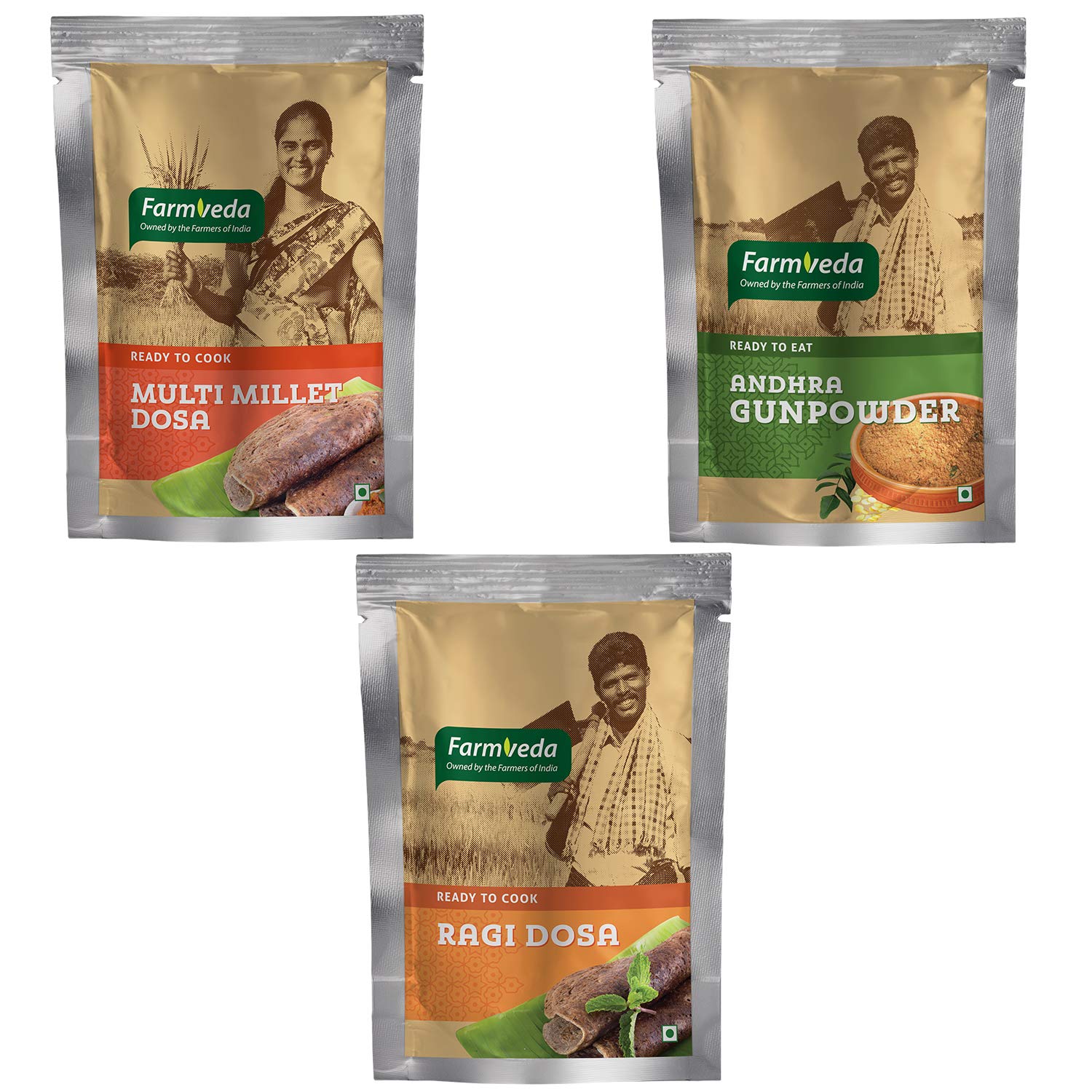 Farmveda Healthy and Tasty Andhra Gunpowder 100g (Pack of 2) | Ragi Dosa Mix 500g & Multi Millet Dosa 500g Combo Pack. Easy & Instant Mix, with Home-Like Soft and Plain Texture. (B08W6ND8KM) Amazon Price History, Amazon Price Tracker
