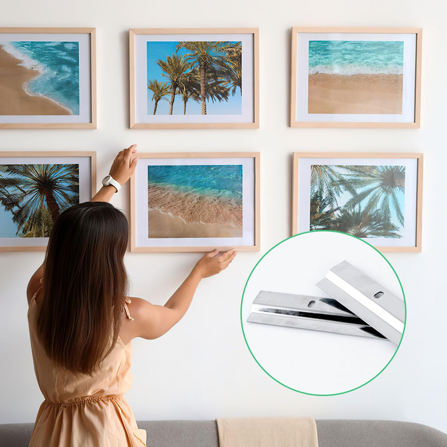 Barra A Z/Tacchetta Francese Resistente Per Appendere Quadri - Foto 6