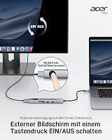 Acer 7-in-1 USB-C Hub - 4K@60Hz HDMI Adapter, 100W PD Töltés, 2 USB 3.0 Port, Kártyaolvasó, Képernyővezérlés - MacBook, Surface, iPhone Komp 9
