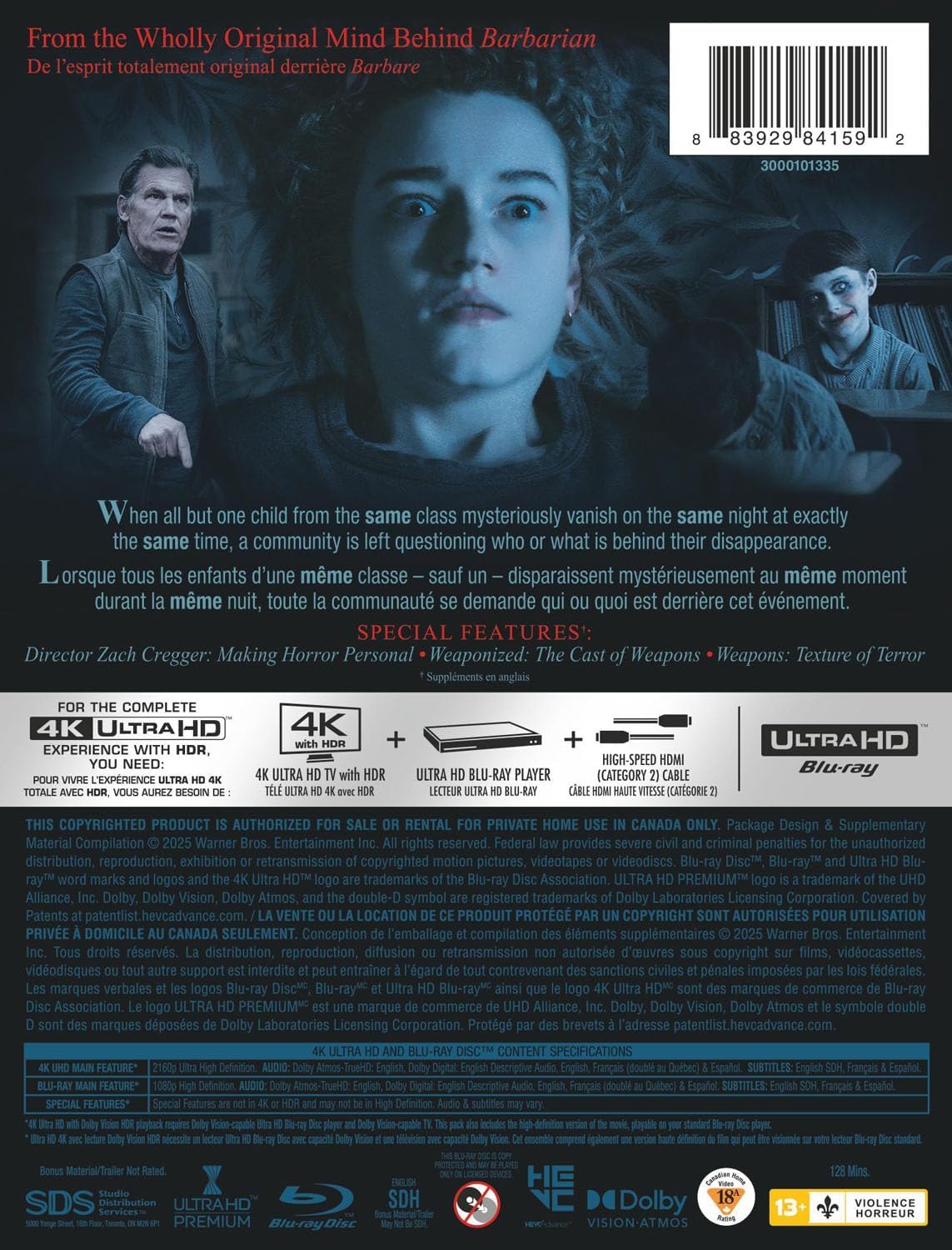 Weapons (BIL/4K Ultra Steelbook + Blu-ray) - Image 3