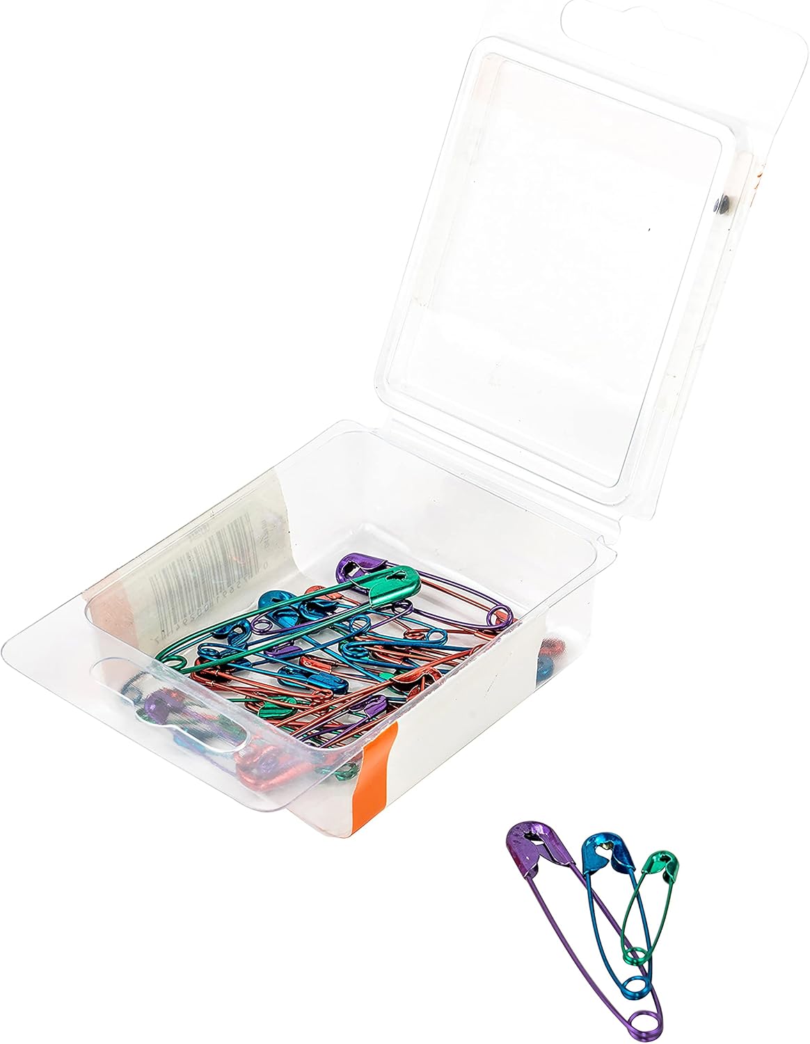 SINGER 00294 Metallic-Coated Safety Pins, Colors may vary and Sizes, 35-Count,