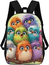 Soft And Cute Little Bird Backpack for Women Men 17 Inch Laptop Bag | Casual Daypack Carry on Backpacks Waterproof Black Bookbag Work Travel Computer Backpacks