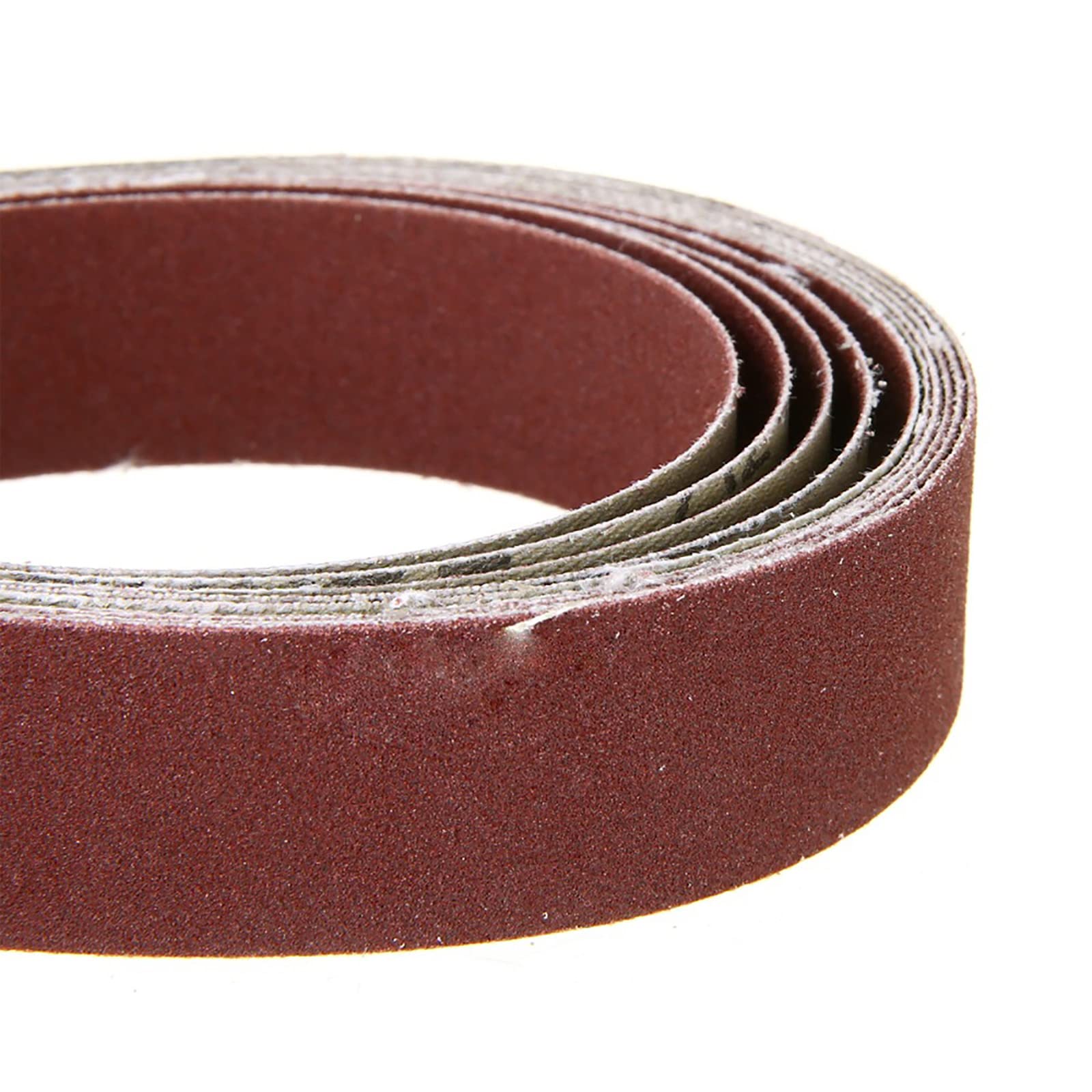 5 unidades de lijado almohadillas para lijadora de banda o cintas abrasivas, 100 mm x 915 mm 80 #