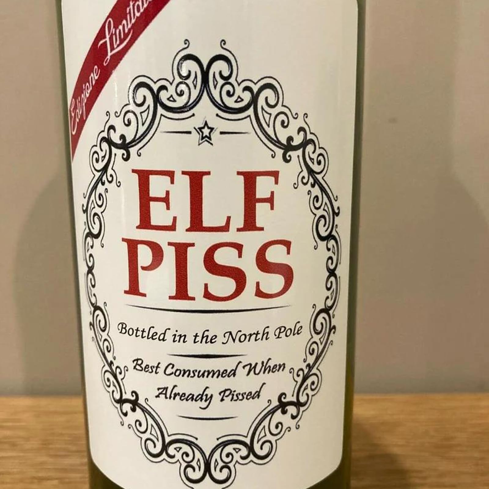 Etiquetas Divertidas de Navidad para Botellas de Vino, Calcomanías Personalizadas