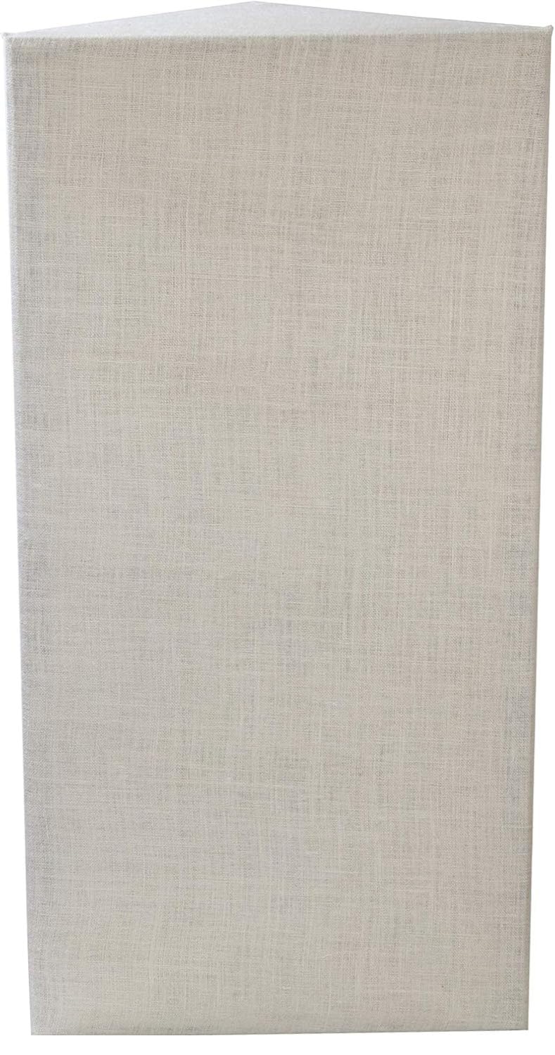 Corner Bass Trap, Low Frequency Range, NRC 1.40, 24" x 48" x 13" (Ivory)