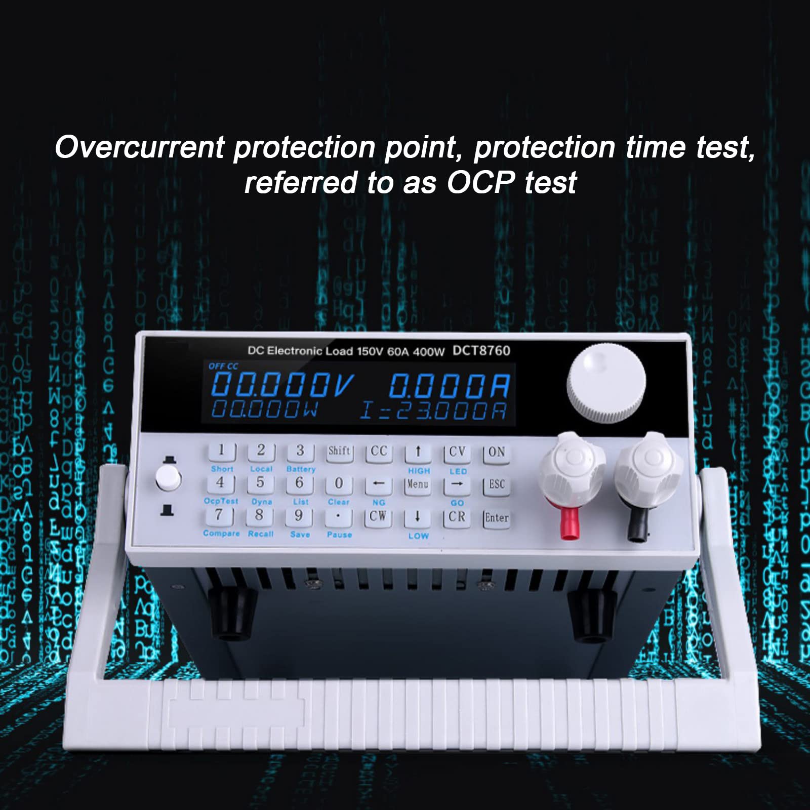 Tester di Carico DC Elettronico Programmabile, Tester di Capacità della Batteria a Canale Singolo, con Schermo LCD, per Laboratori,DCT8730