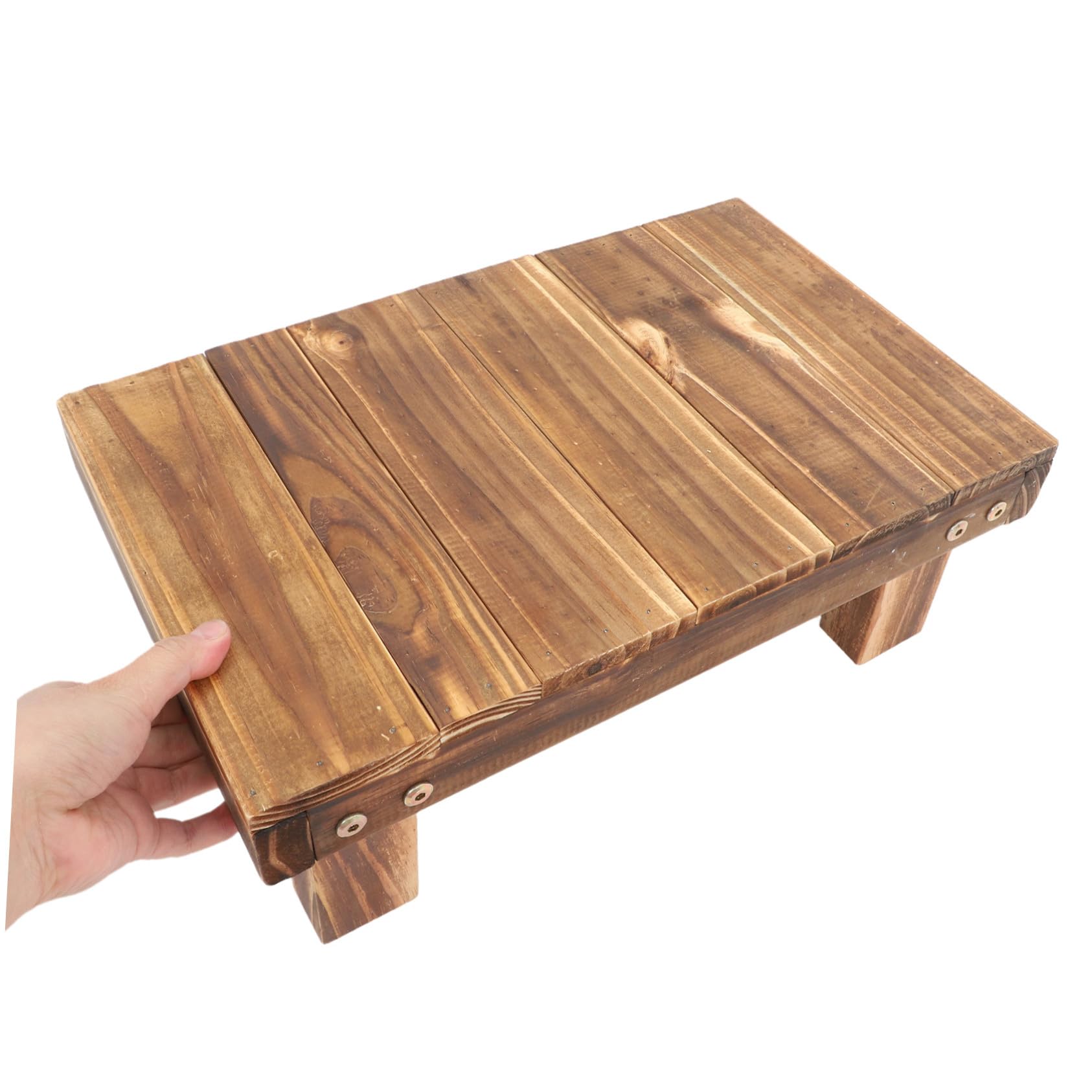 Soporte de Madera para Macetas de Balcón, Banco bajo 1 Pieza