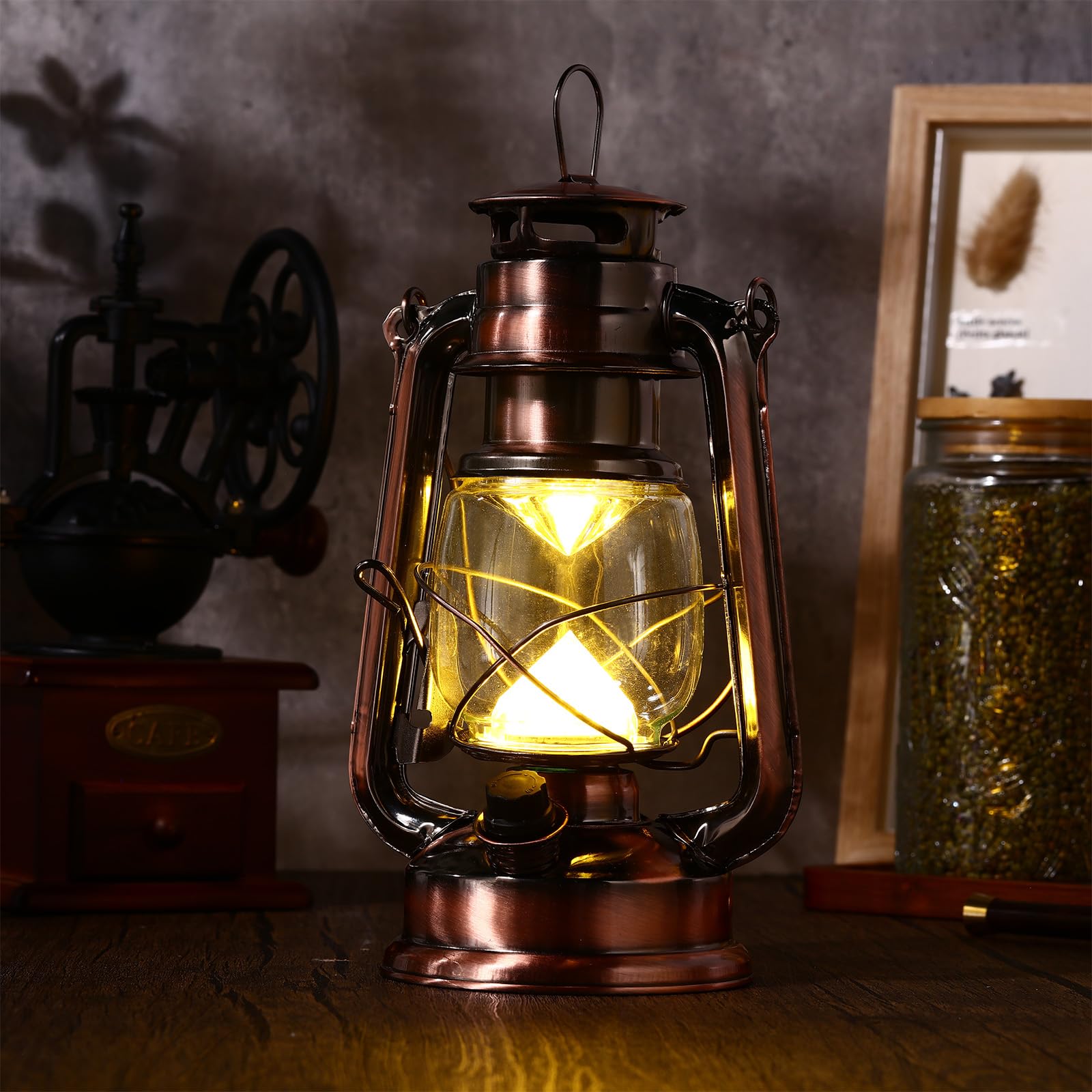 Amazon.com: 4 Pcs LED Vintage Lanterns Battery Operated Warm