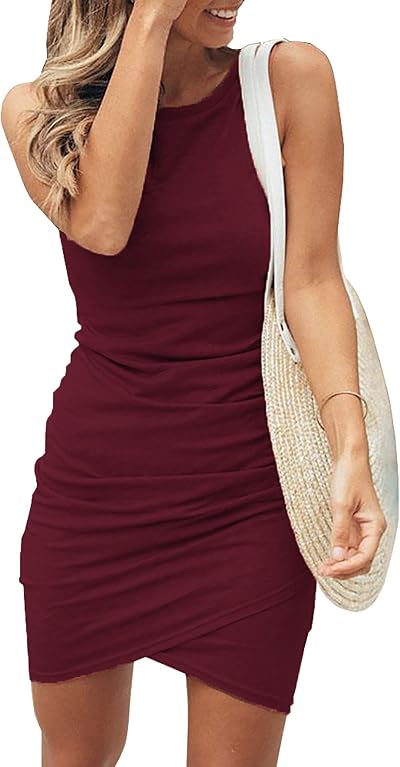 Women Dress Long Sleeve Bodycon Dresses Casual Fashion Ruched for Daily Wear