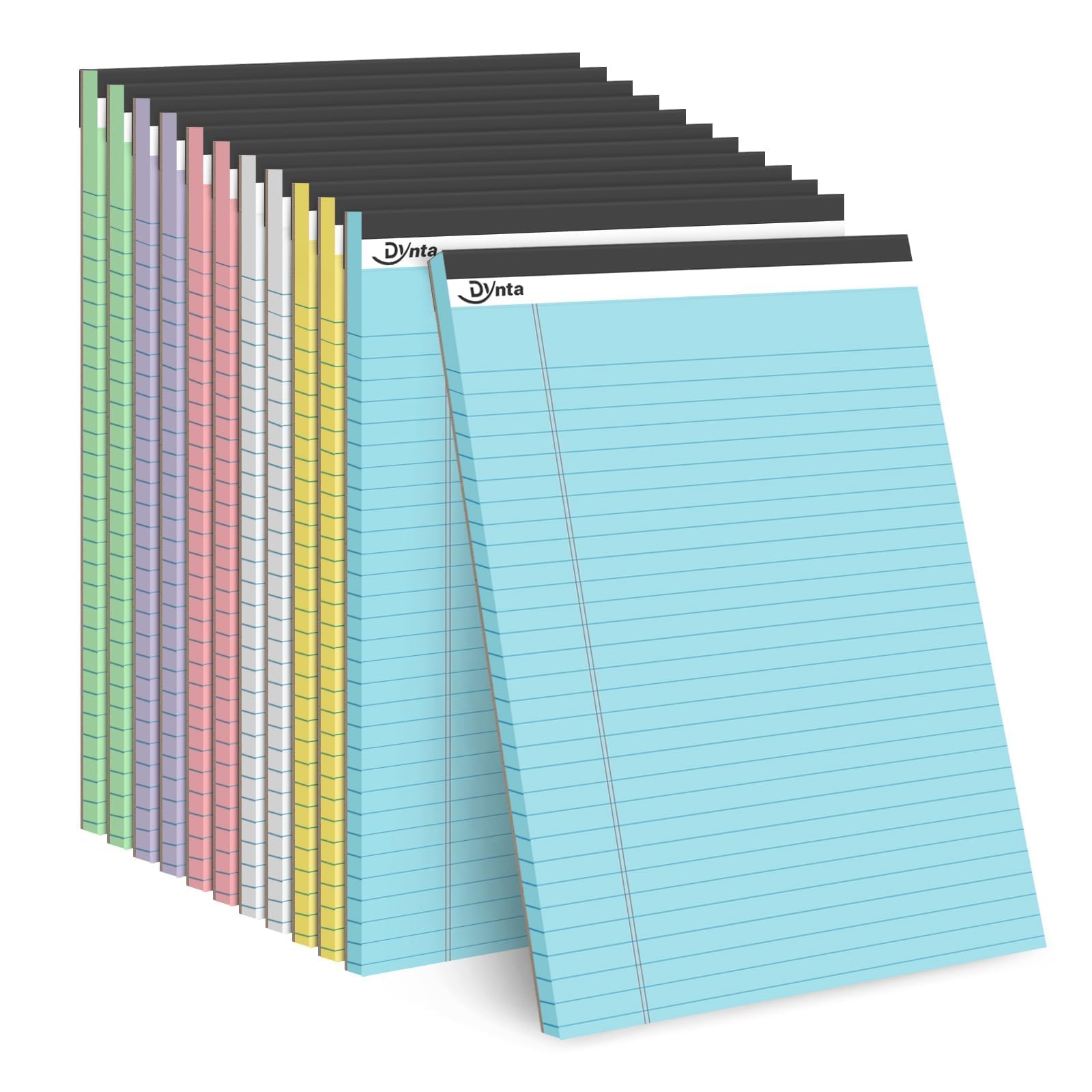 Dynta 12 Pack Legal Pads 540 Sheets Wide Ruled Lined Writing Note Pads 8 5 x 11 75