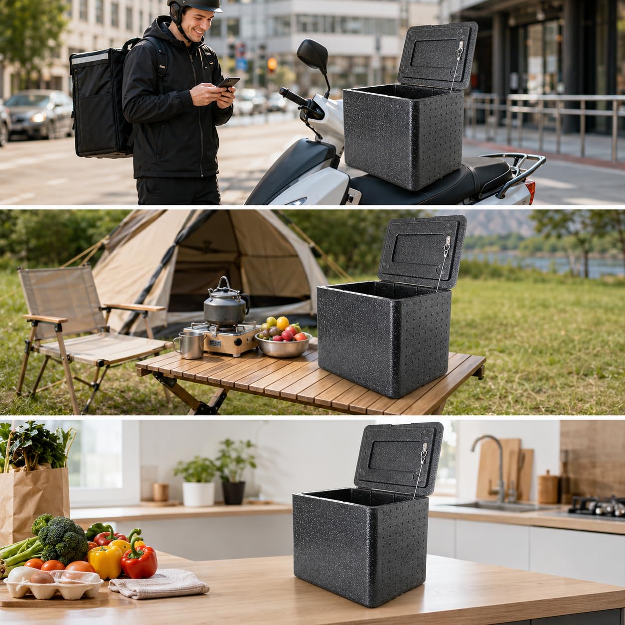 Box Termico per Servizio Catering | Contenitore Isolante per Alimenti Freddi | per asporto