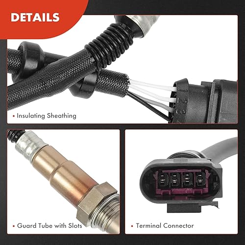 Miniatura 6 de A-Premium Sensor de oxígeno O2 compatible con Volkswagen Jetta 2005-2009, Golf 2010-2011, Rabbit 2006-2009 y Audi S5 2008-2010, S6 2007-2011, S8