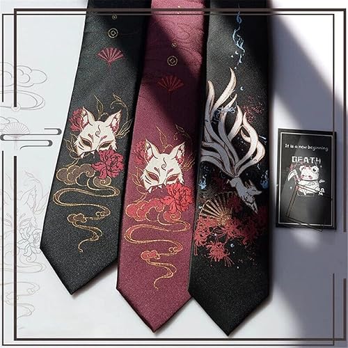 Vista 3 de 3 piezas de anime japonés Fox Tie Neck Cosplay JK ropa hombres mujeres kawaii accesorios accesorios accesorios disfraz para boda, graduación