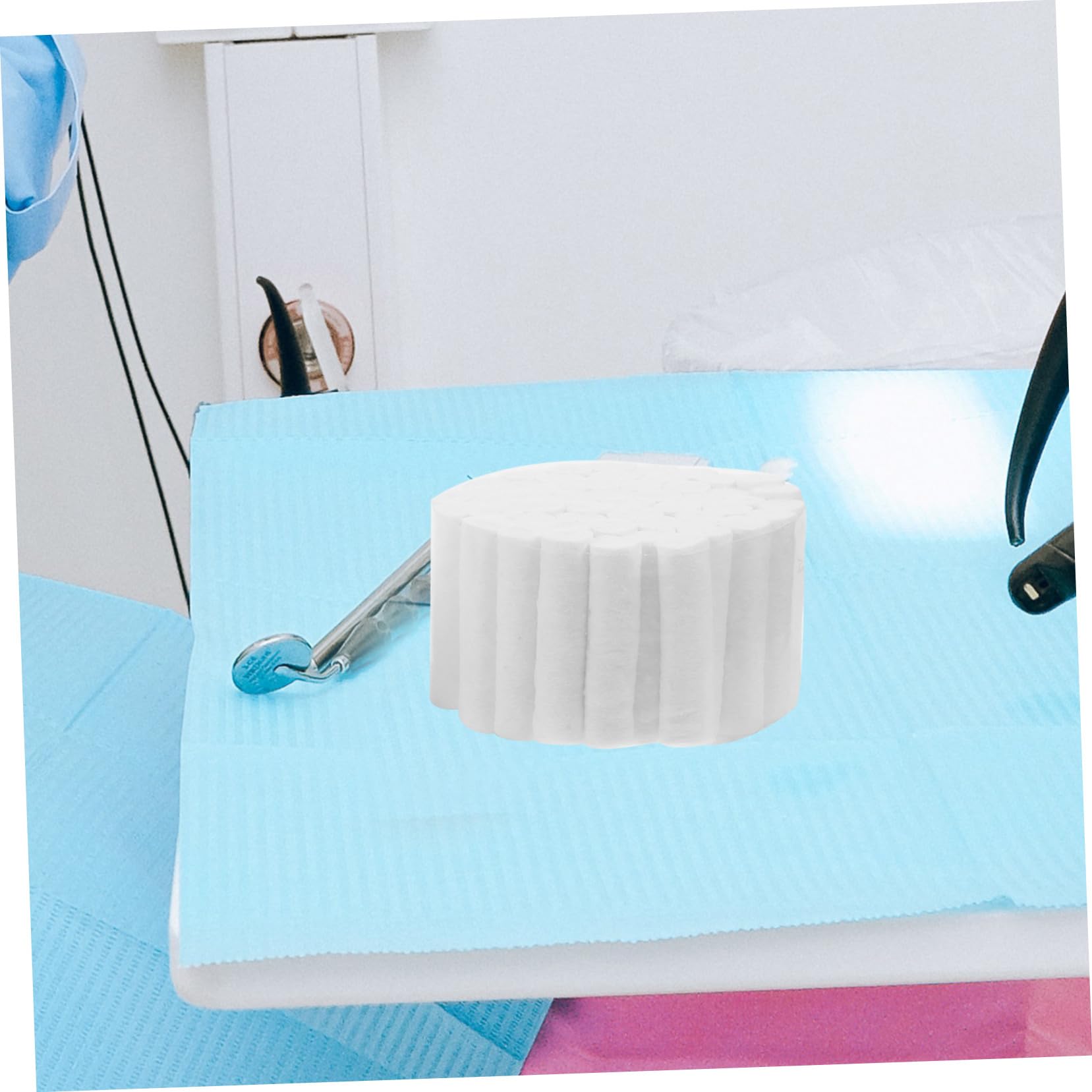 PRETYZOOM Tamponi di Cotone 5 Pezzi 8x38mm per Dentisti, Altamente Assorbenti, per Igiene Orale e Trattamenti Dentali, Adatti a Ragazzo Ragazza e Adulti
