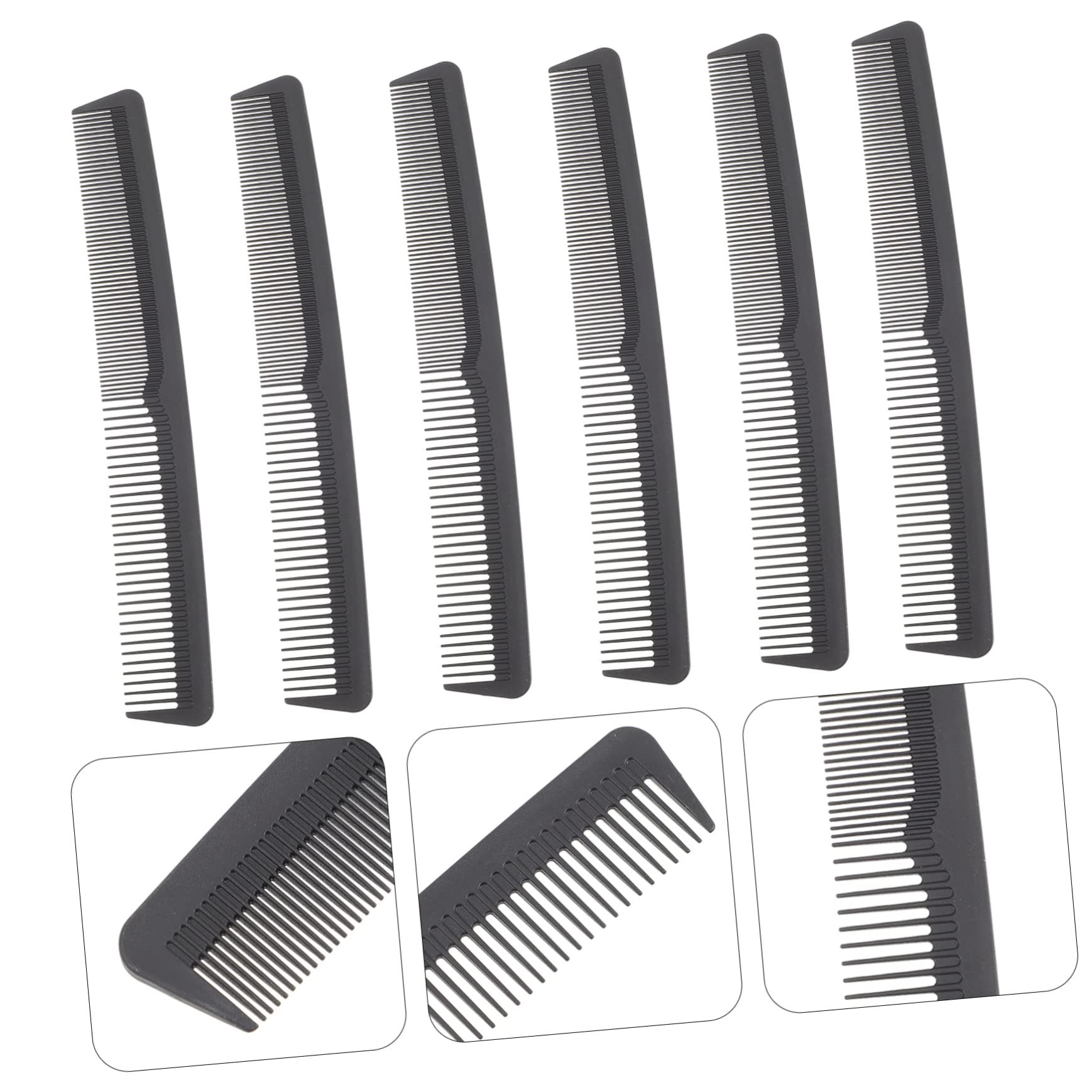 Baluue 3 Set Di Pettini A Doppio Dente A Denti Larghi E in Plastica Per Lo Styling Di Uomini E Donne Districare I Lisci 6 Pezzi*3