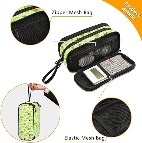 Miniatura 9 de Estuche para lápices de gran capacidad con 3 compartimentos, bolsa para lápices para la escuela, adolescente, niña, niño, hombres y mujeres