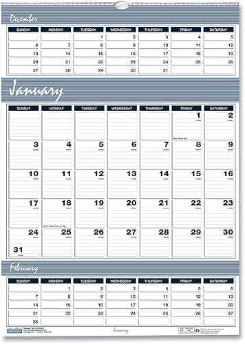 Miniatura 6 de House of Doolittle Calendario mensual de pared 2024, puerto de bar, 12 x 17 pulgadas, enero a diciembre (HOD332-24)