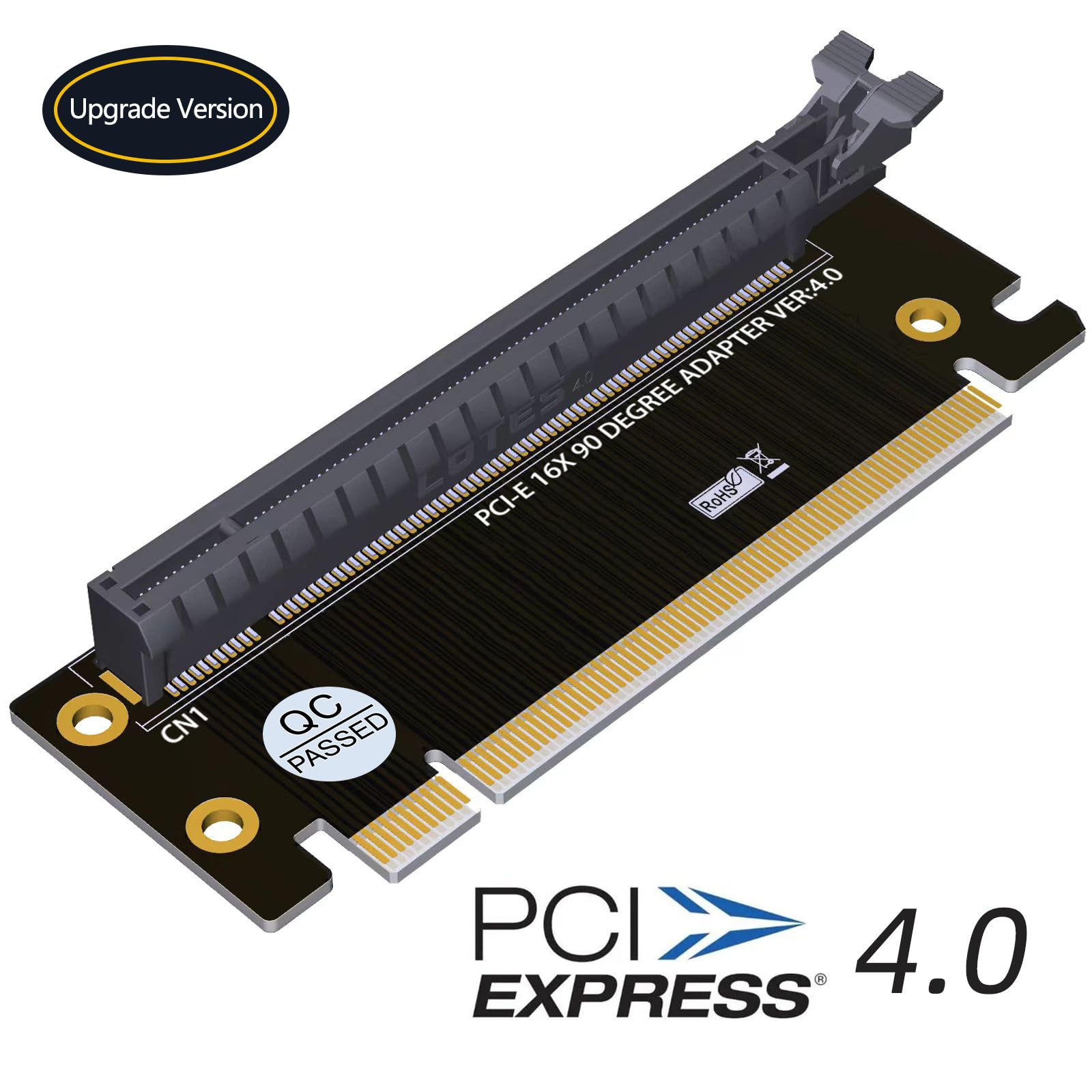 PCI-Express 4.0 16x Riser Card, PCI 4.0 Express 90 Degree High Speed Riser Card for 2U Server (2U Height)
