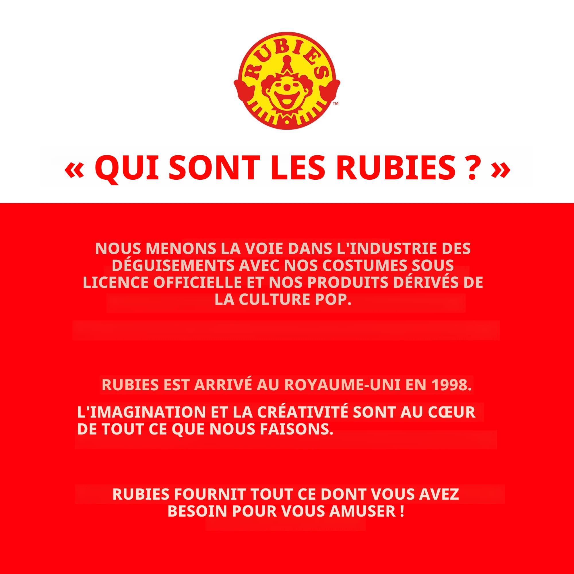 Rubies Perruque Officielle, déguisement pour Adulte – Taille Unique