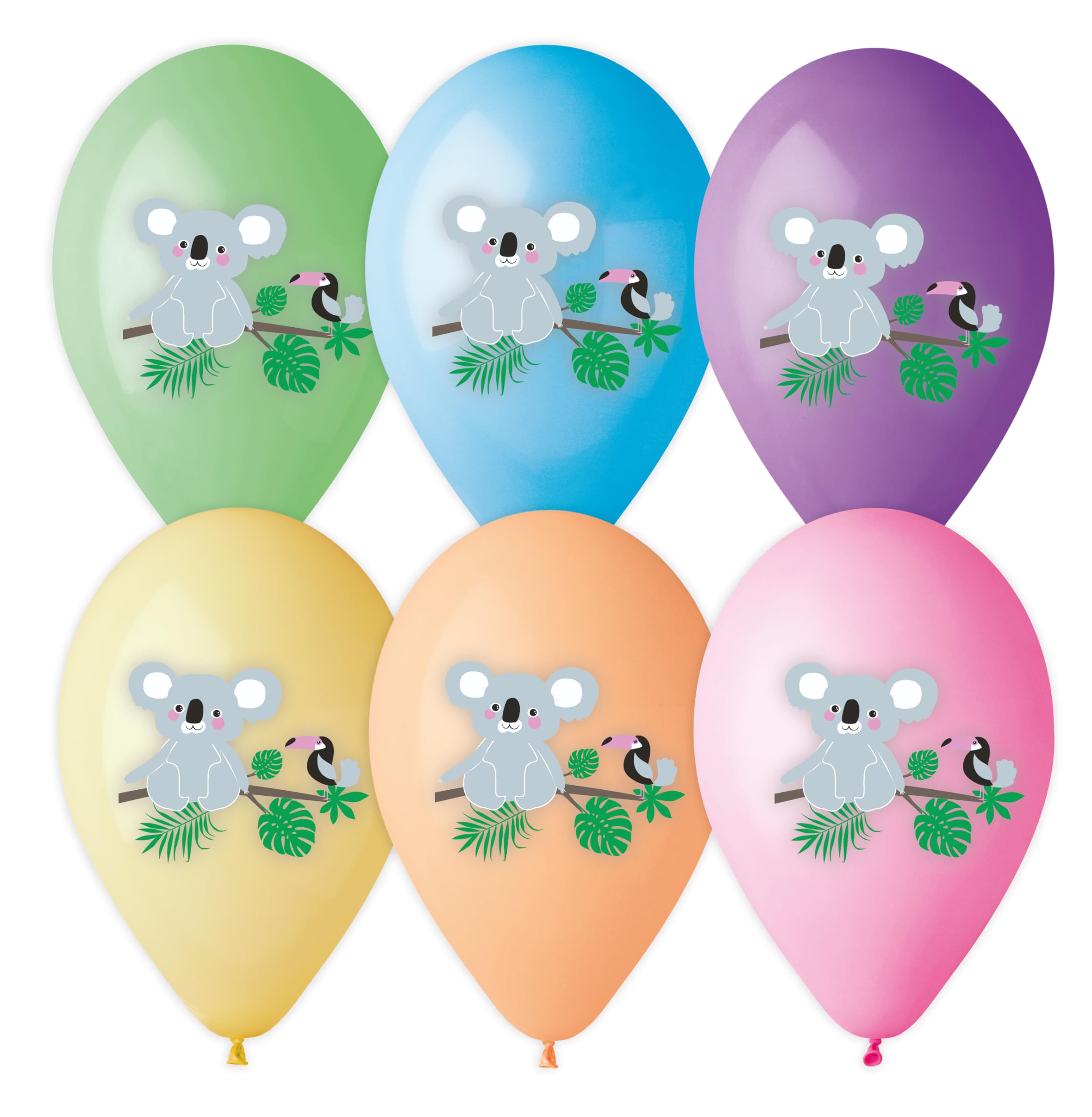 Karaloon 30093-18 18 Koala Balloons Colourful