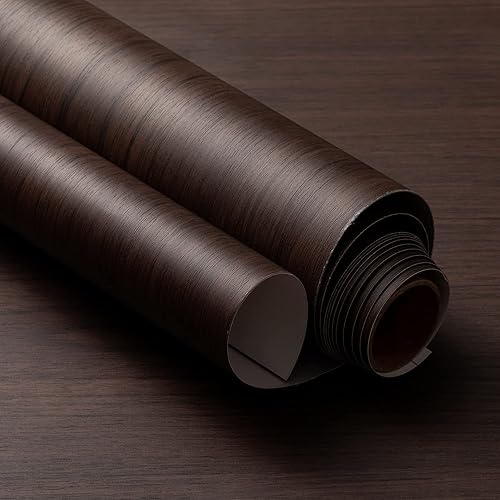 Vista 38 de Papel tapiz de grano de madera negra (3.9 x 393.7 pulgadas, 3.9 in x 32.8 ft, textura de madera en bruto), autoadhesivo, extraíble, impermeable