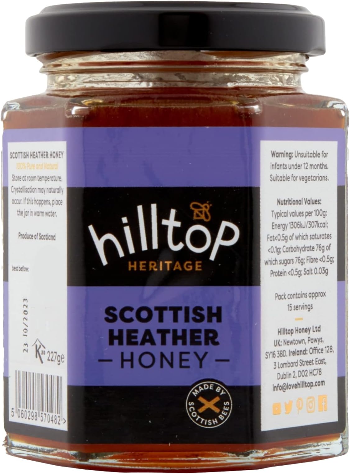 Hilltop Honey - Scottish Heather Honey - 227g