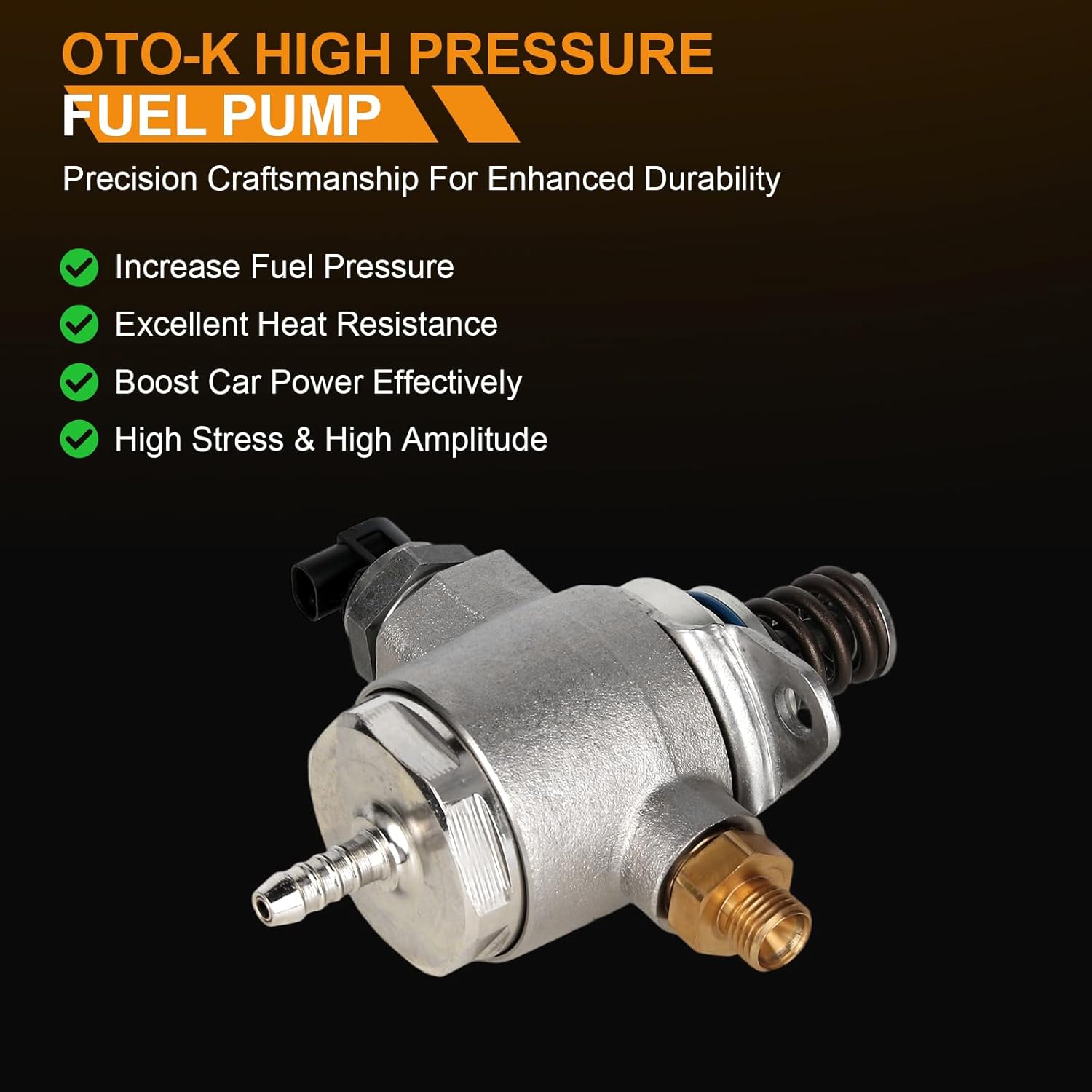 OTO-K High Pressure Fuel Pump Compatible with Audi A4 Q5 A5 A6 2010-2017,A4 Quattro A5 Quattro A6 Quattro 2010-2017,TT Quattro 2011-2015,allroad 2013-2016,Replaces#GDP602 06J127025J
