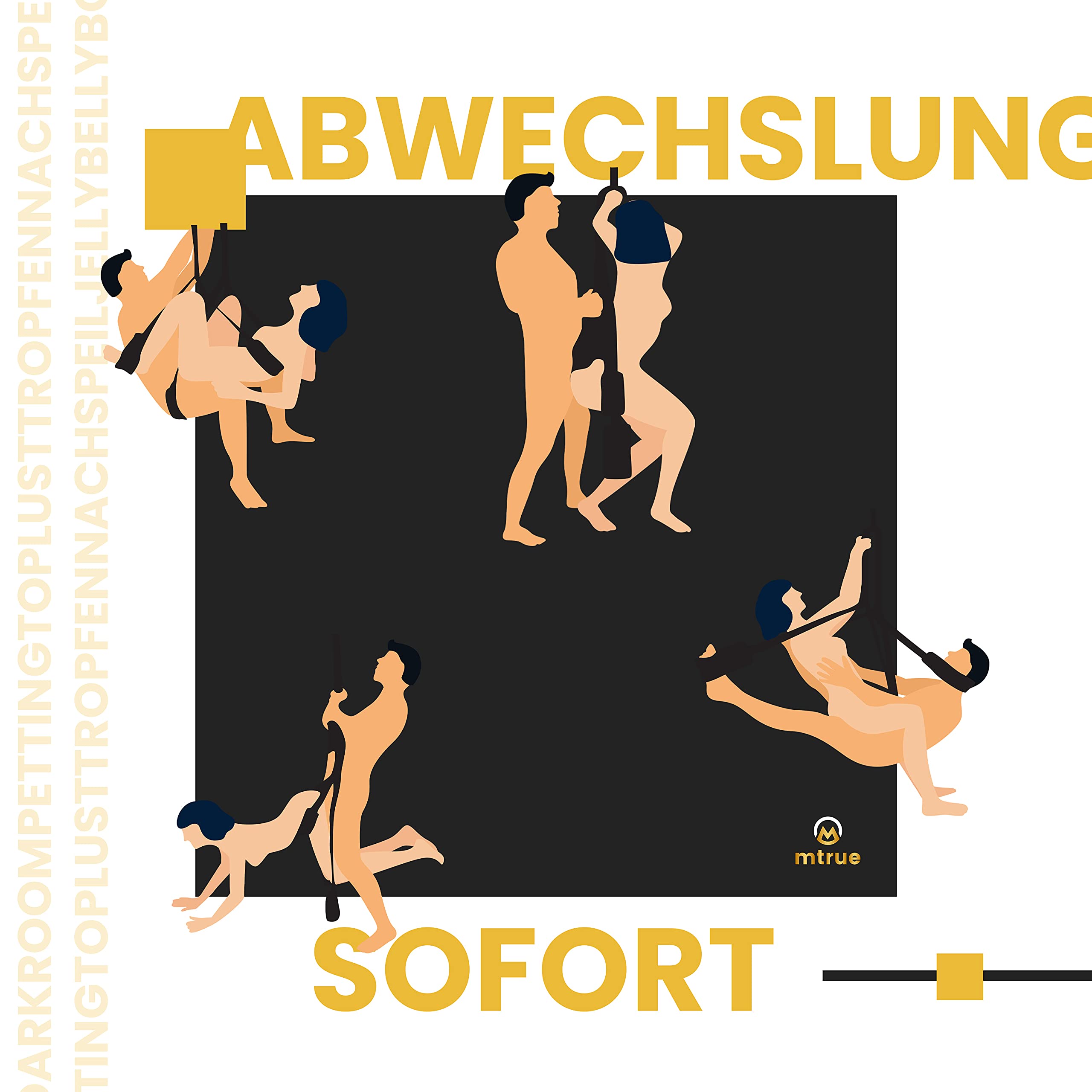 Balançoire sexuelle de qualité supérieure pour plafond et porte, jouet sexuel SM pour couple, extra douce et confortable (avec support)