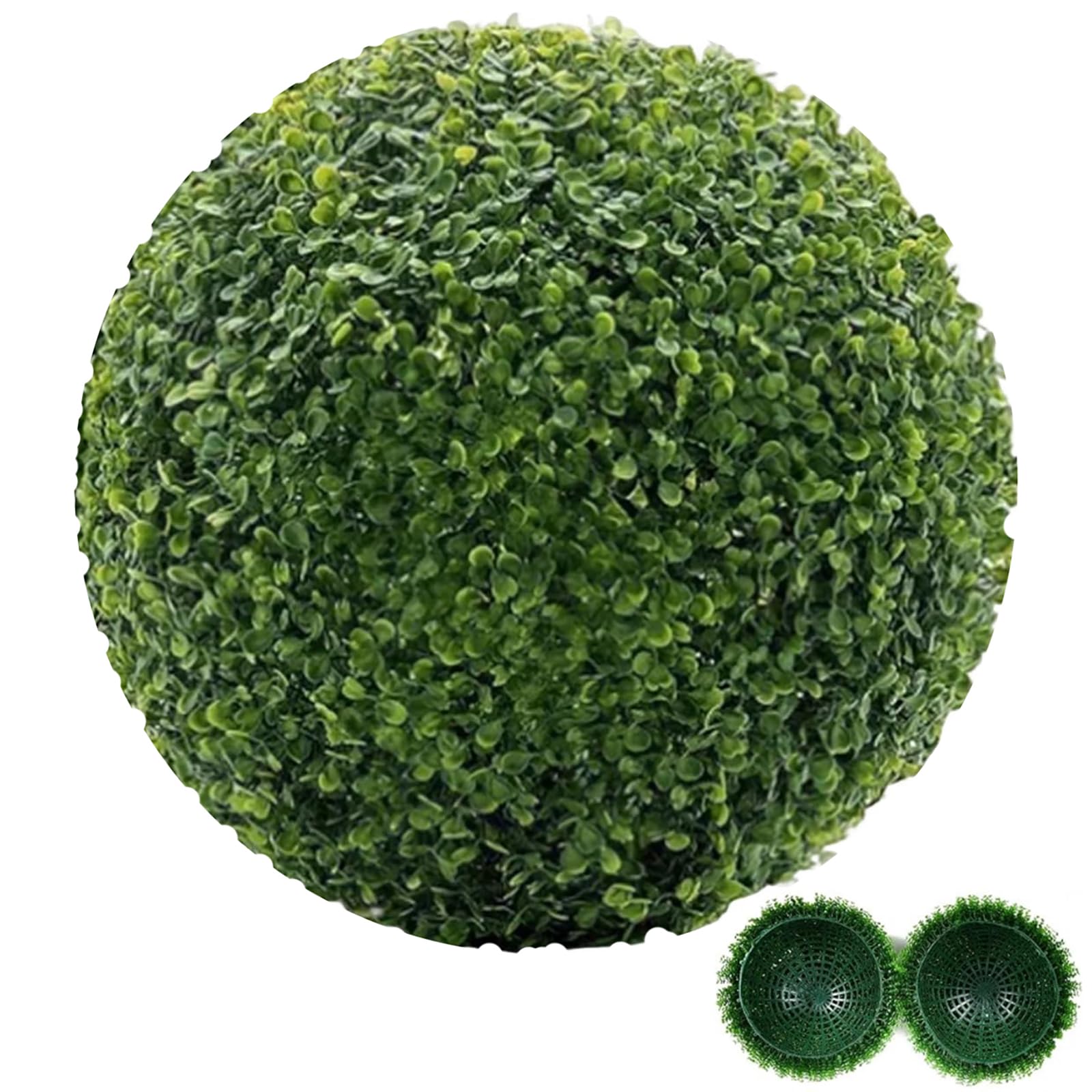 Generic Artificial Plant Topiary Ball 7 Inch Faux Boxwood Balls Green Garden Spheres Topiary Balls Outdoor Indoor Decoration for Porch Front Door Home Wedding Balcony Kitchen Decor
