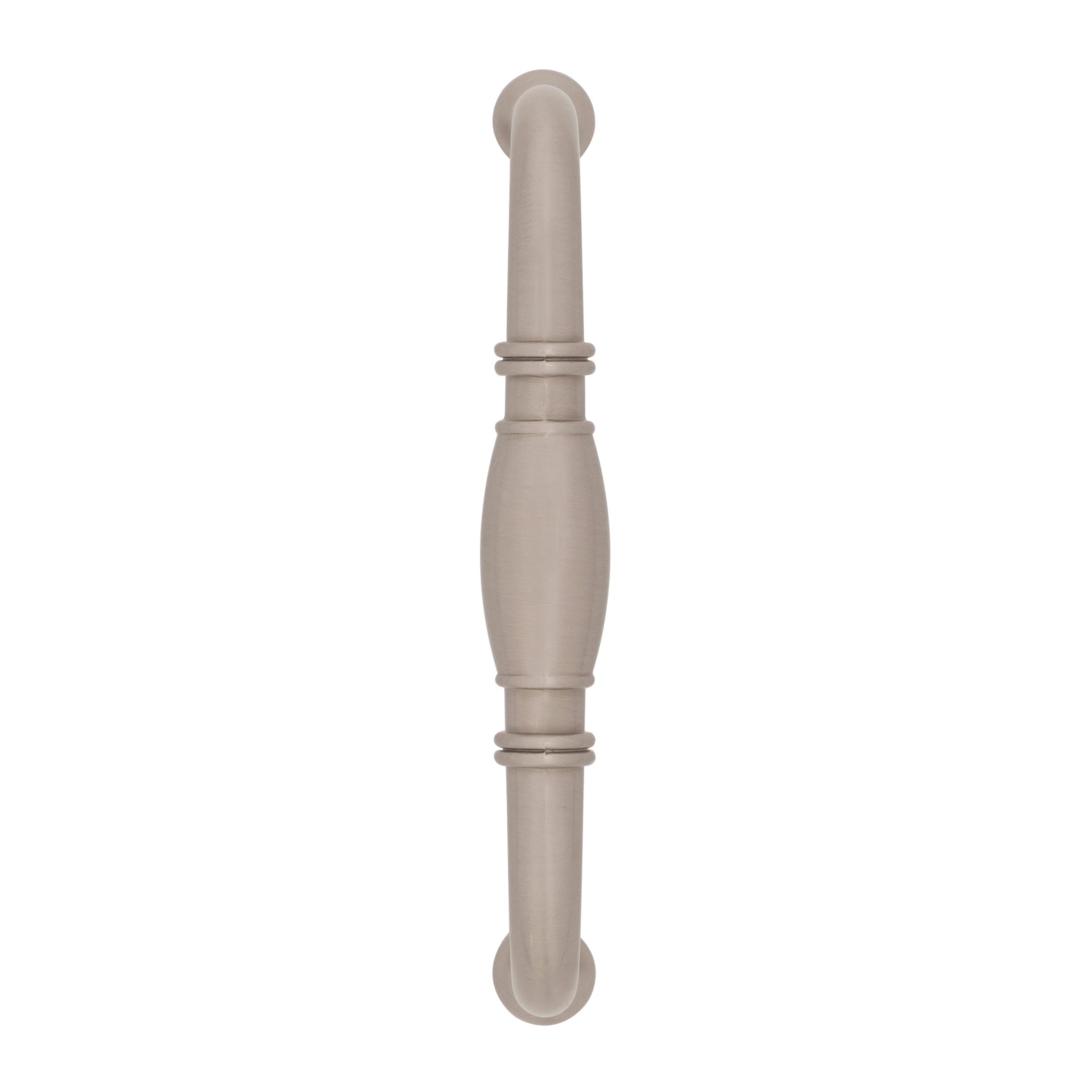Tirador Amerock Para Gabinete Estilo Cañón – 96 Mm Centro A Centro – Níquel Satinado Cepillado