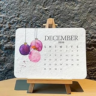 Eco-Friendly Plantable Love Seed Calendar 2026, Perfect Modern Greening ...