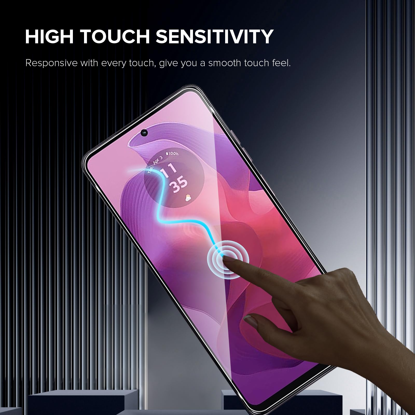 2 Pellicole Vetro Temperato Per Motorola Moto E14/G04/G04S - Protezione 9H, Anti-Graffio, Facile Applicazione - Foto 9