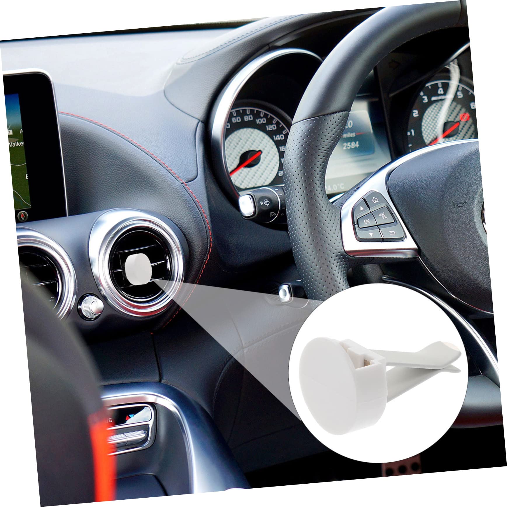 Ganci per Auto Accessori Decorativi 100 Pezzi Clip per Bocchetta di Aerazione in Metallo e Plastica per Eliminare Odori Auto e Personalizzare Diffusore Dell'aria