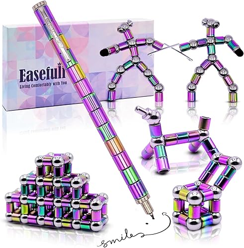 Easefuli Bolígrafo magnético mejorado para la ansiedad, ideas de regalo para niños y niñas, regalos de juguete para hombres, él, niño, niña, niños,