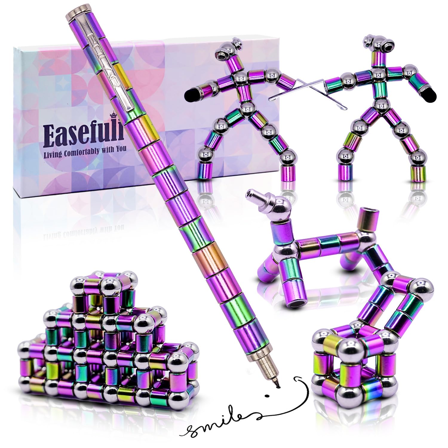 Easefuli Upgrade Fidget Pen Magnetic Pen, Teen Boys Girls Gift Ideas Fidget Magnets Toy Gifts for Men Him Boy Girl Kids Stocking Stuffers for Teens Adults Men Christmas Toys 2024 (B0CJ8R391Q) Amazon Price History, Amazon Price Tracker
