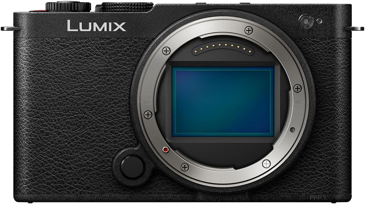 Lumix S9, Full Frame Mirrorless Open Gate Vlogging Camera, Black, Body only, 24.2MP, 6K /4K Video, 779 Point PDAF, Image Stabilisation, Free-Angle Screen, 5Ghz WiFi