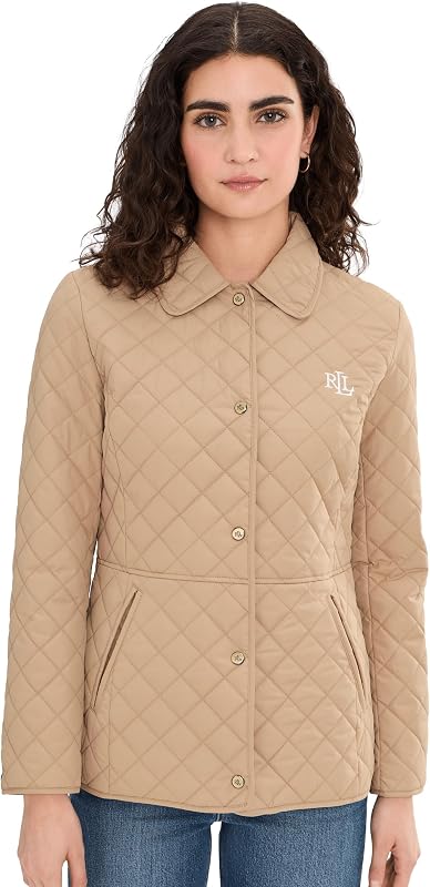 Lauren Ralph Lauren Blazer Quilt Contrast Lrl Embroid