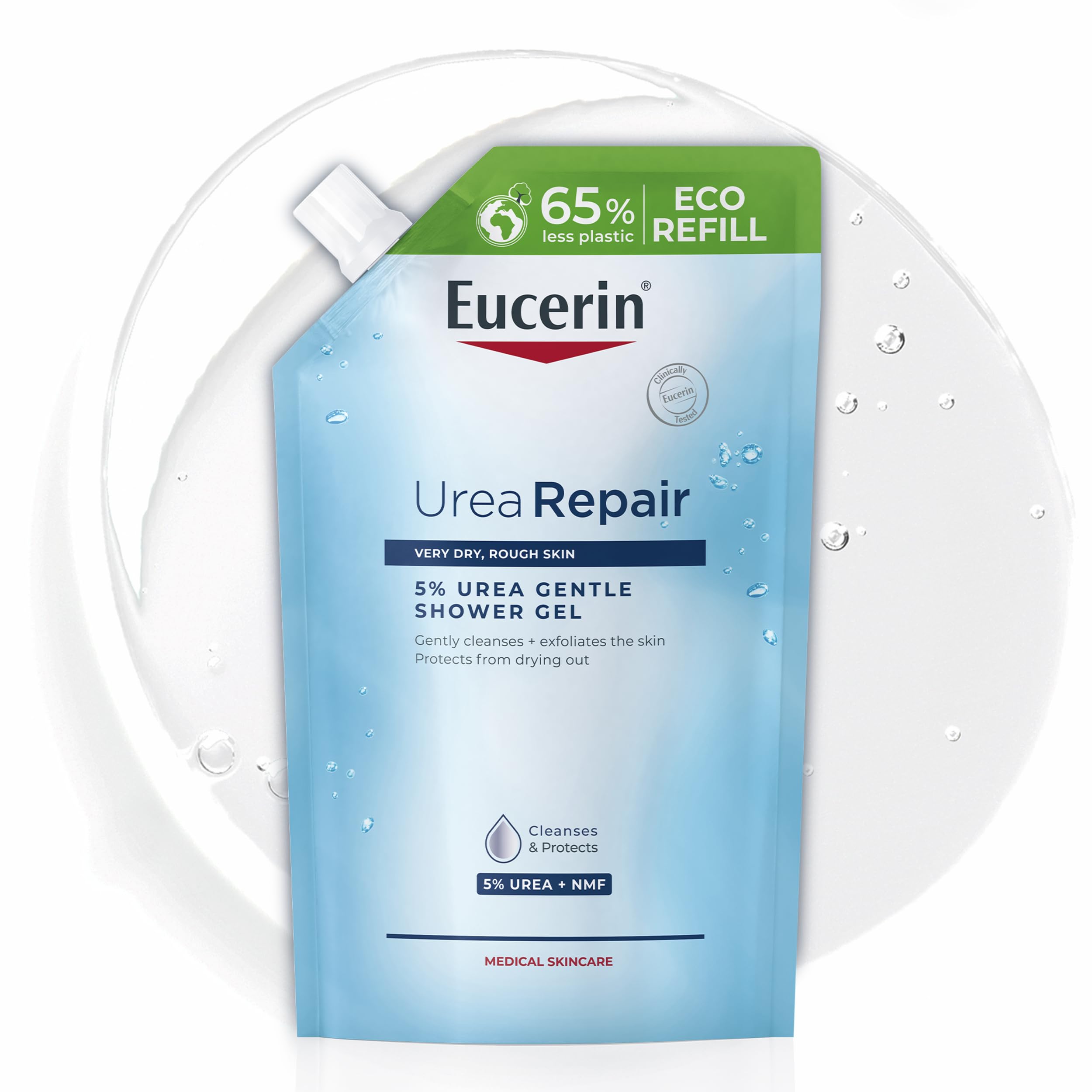 Eucerin Moisturising Body Wash Refill with UreaRepair, 400 ml