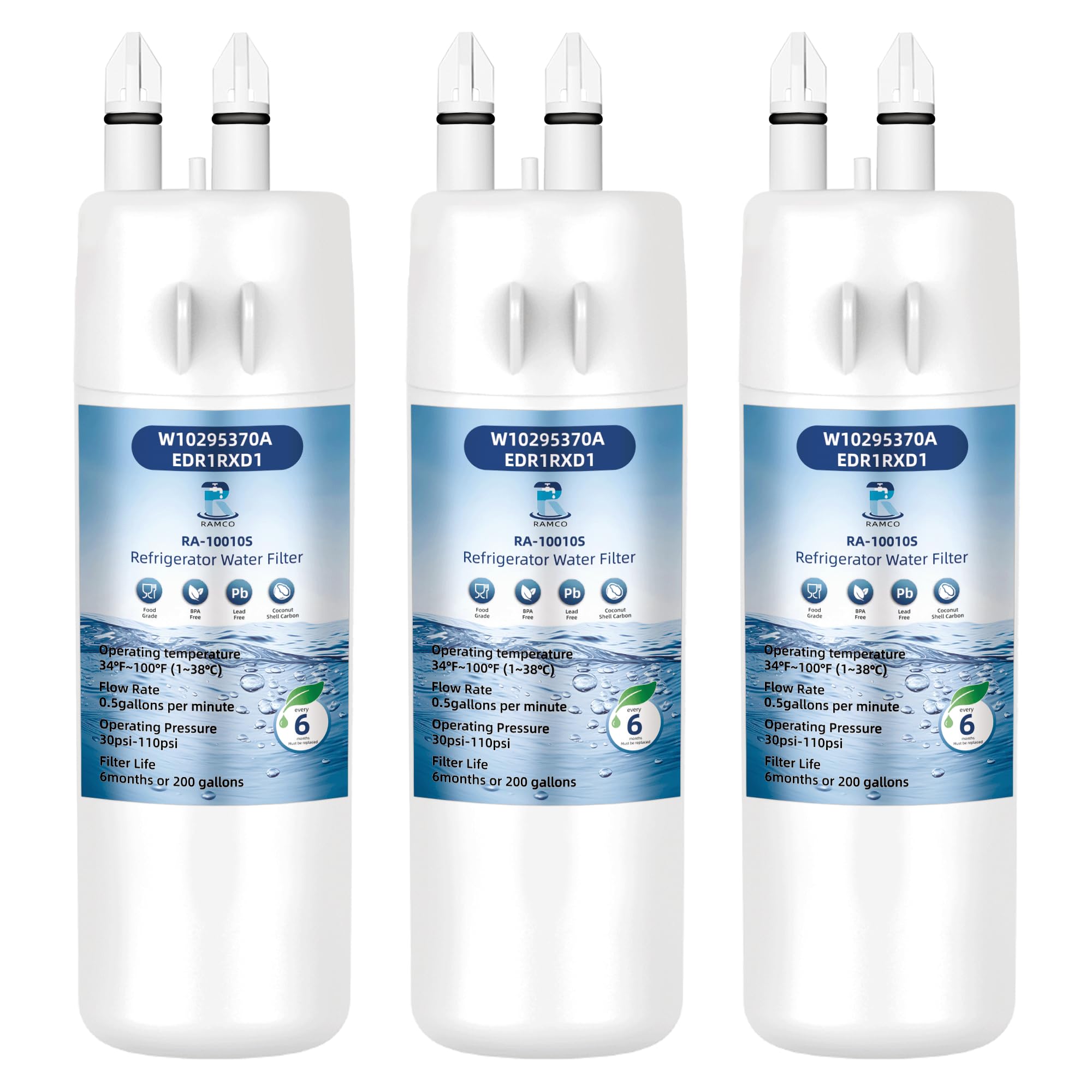 Photo 1 of Ramco Water Filter Replacement for Whirlpool EDR1RXD1 W10295370A