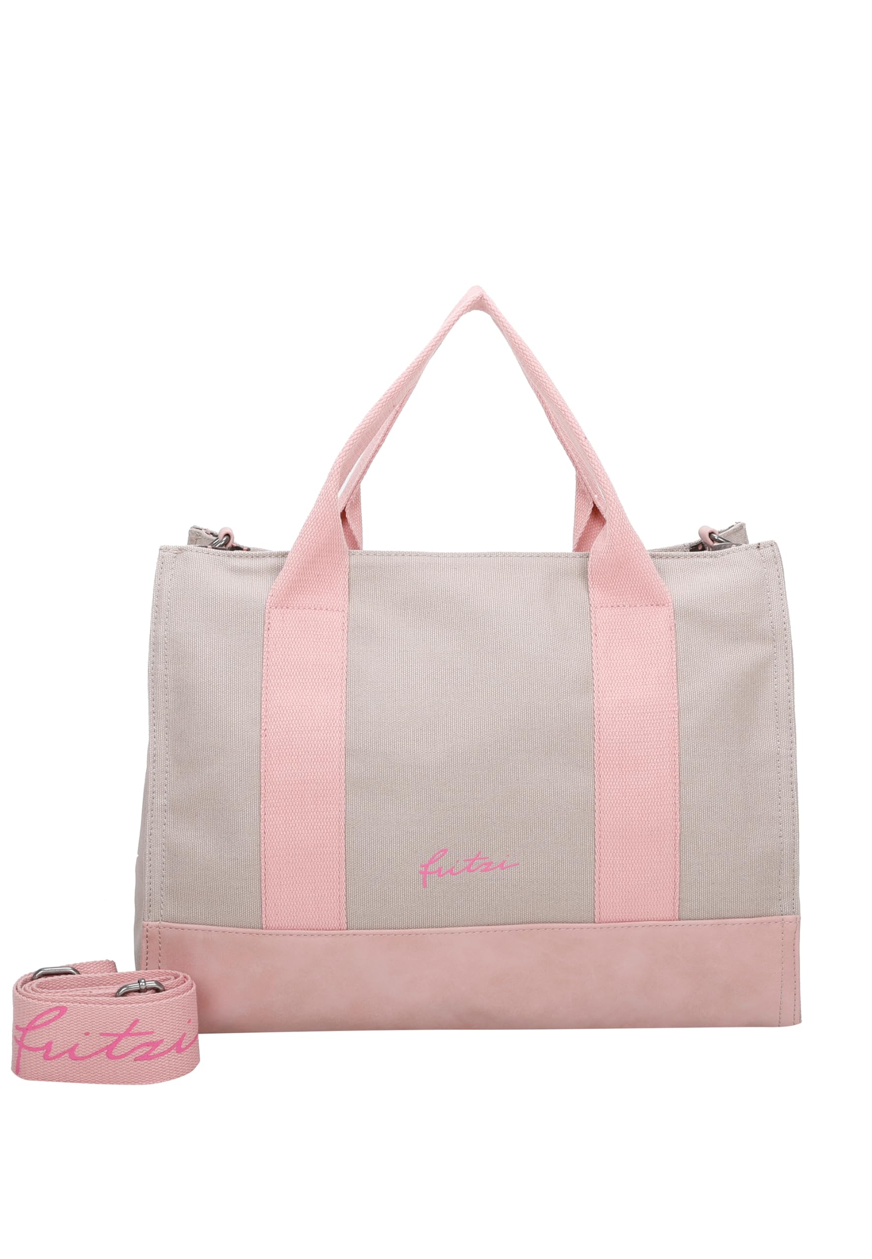 Fritzi Canvas Tote Bag Uni Shopper Women's Handbag 29.5 x 40 x 14 cm, Black - Pink - Orange - Light Purple - Mint Sage - Blue - Pink - Green - Purple - Mint Pastel - Brown - Pink - Beige - Yellow