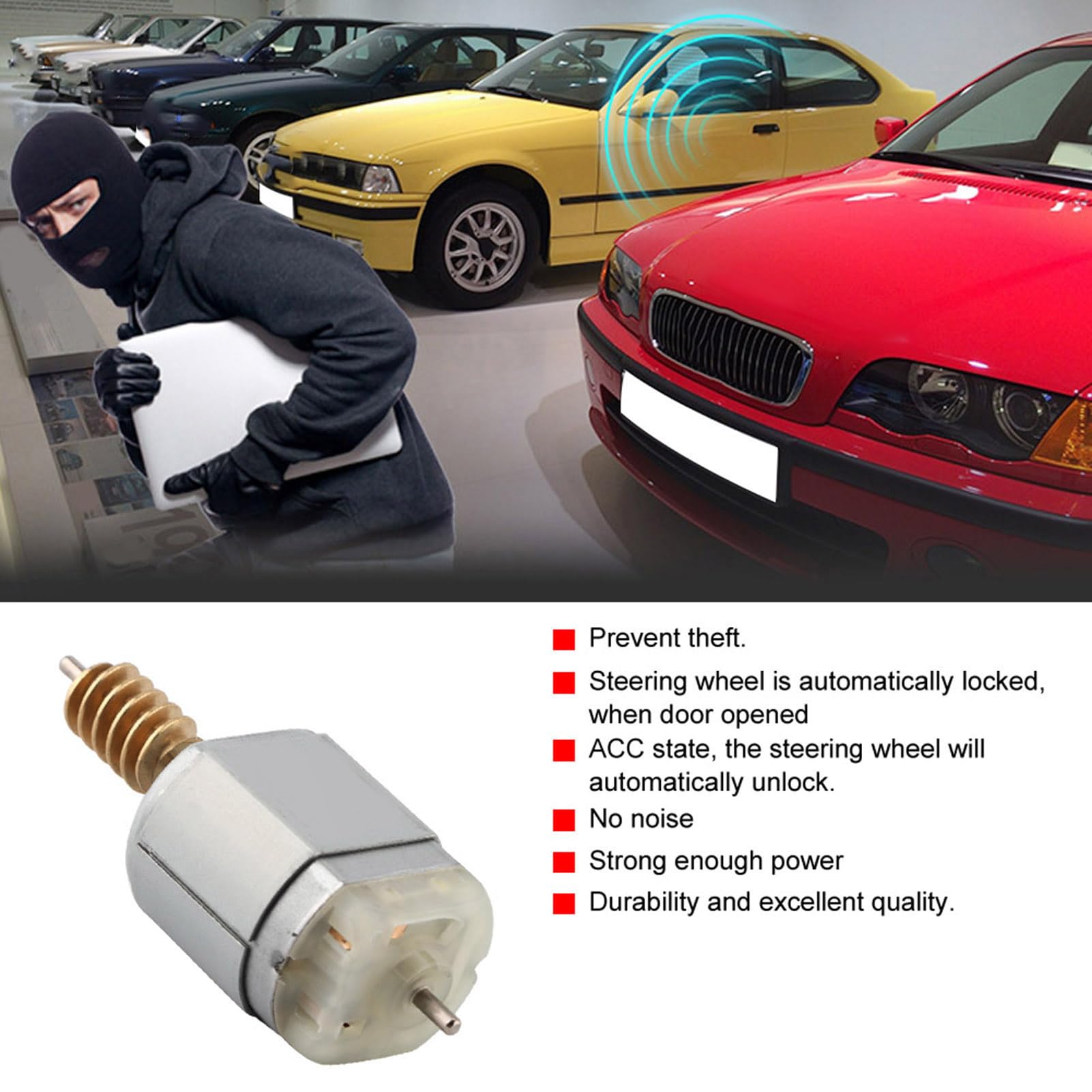 Blocco del motore dell'automobile, attuatore della porta del motore ESL/ELV Motore della ruota del bloccasterzo