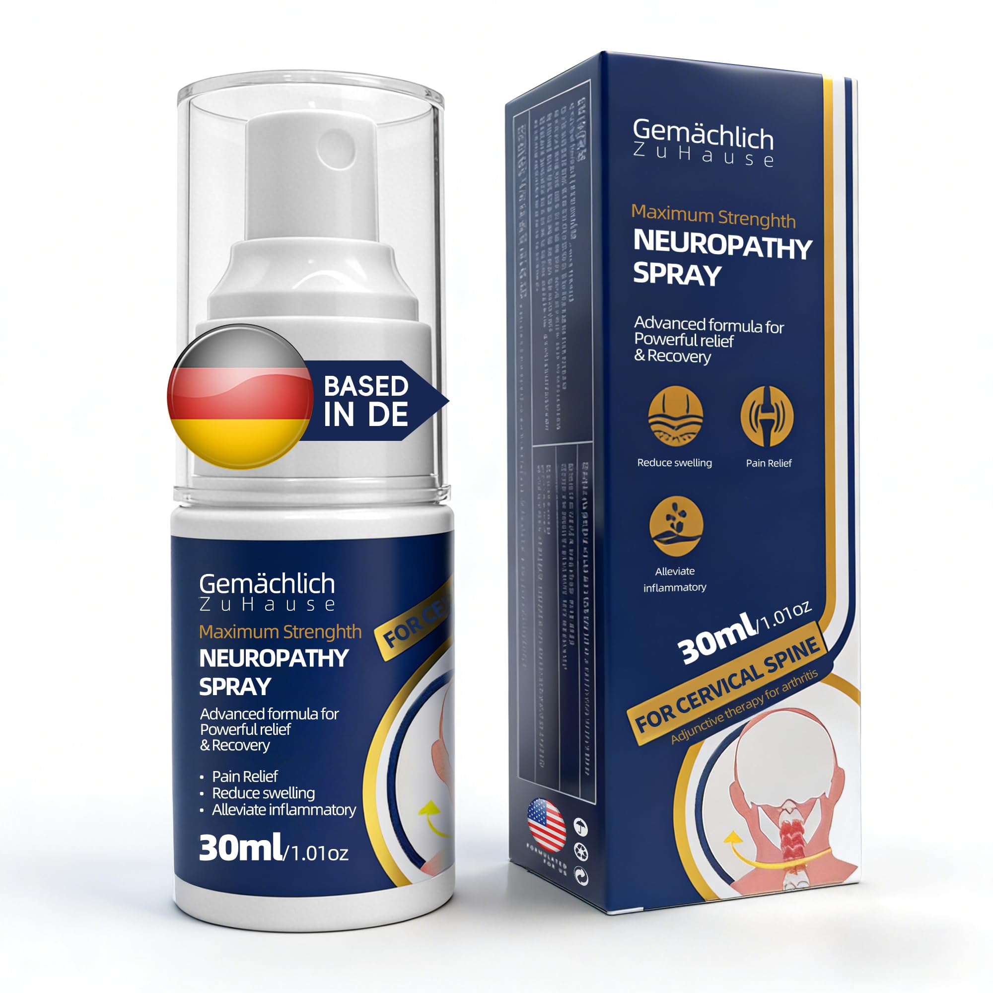 NDC Listed Knee Pain Relief Arnica Spray - Maximum Strength Arnica for Bone on Bone Sensation - Deep Warming Mist for Meniscus Stiffness Swelling and Bruises - Quick Dry for Runners 30 mL — Amazon image 11