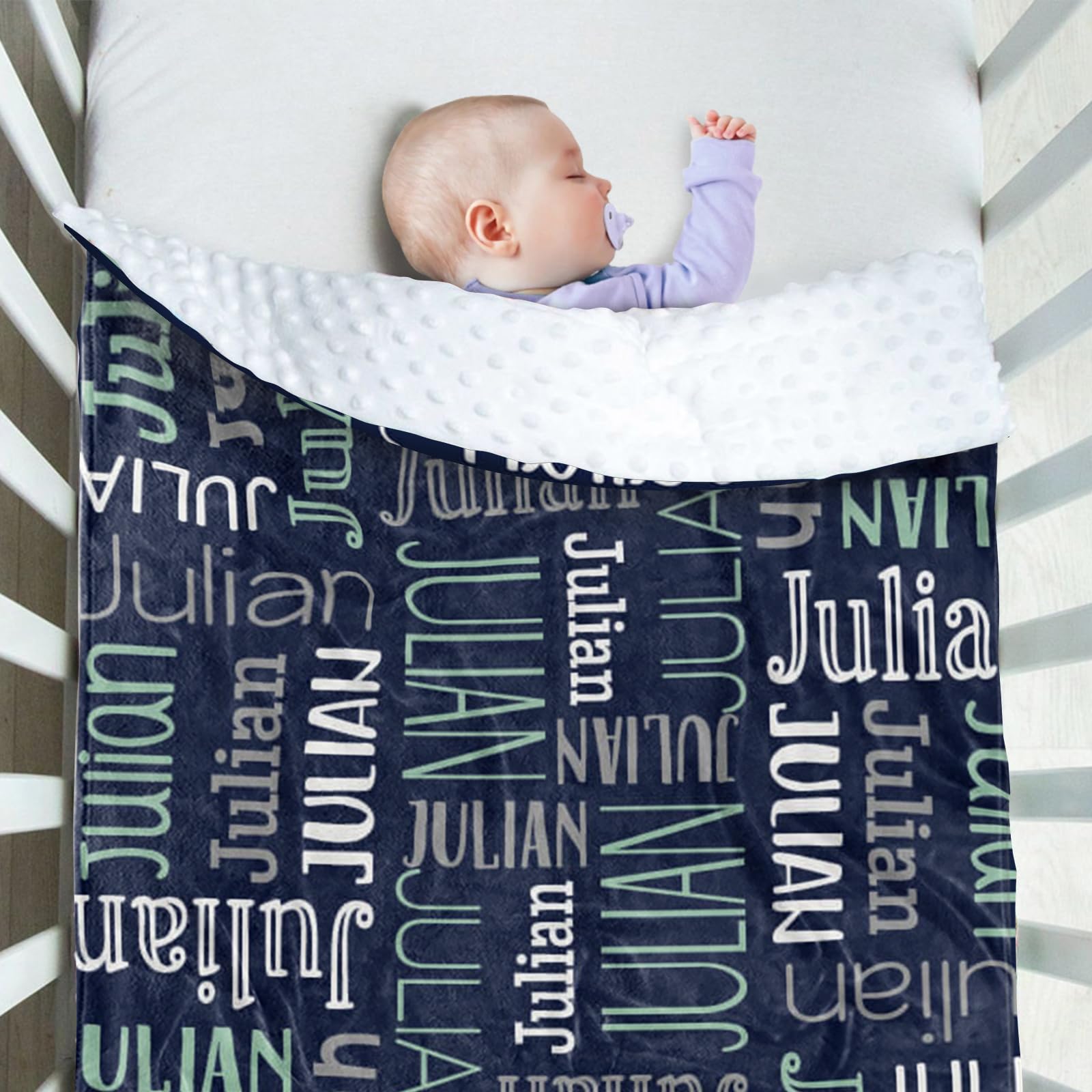 Personalized Baby Blanket With Name - Custom Flannel Blanket For Boys & Girls, Gift For Birthday Or Christmas - View #8