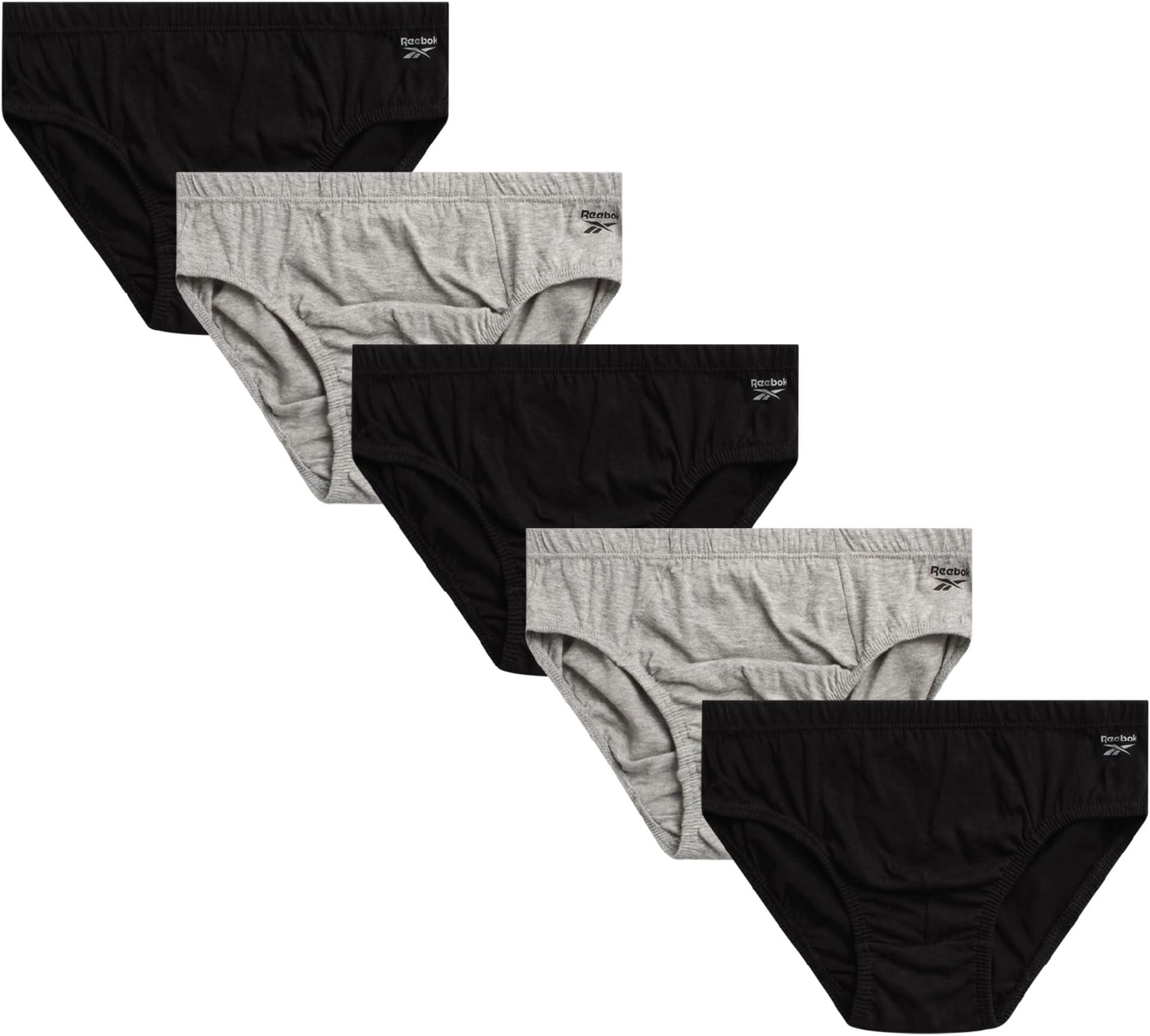 Low Rise Mens Briefs - 5 Pack Soft Cotton Underwear with Supportive Contour Pouch - Supportive Fit for Everyday Wear