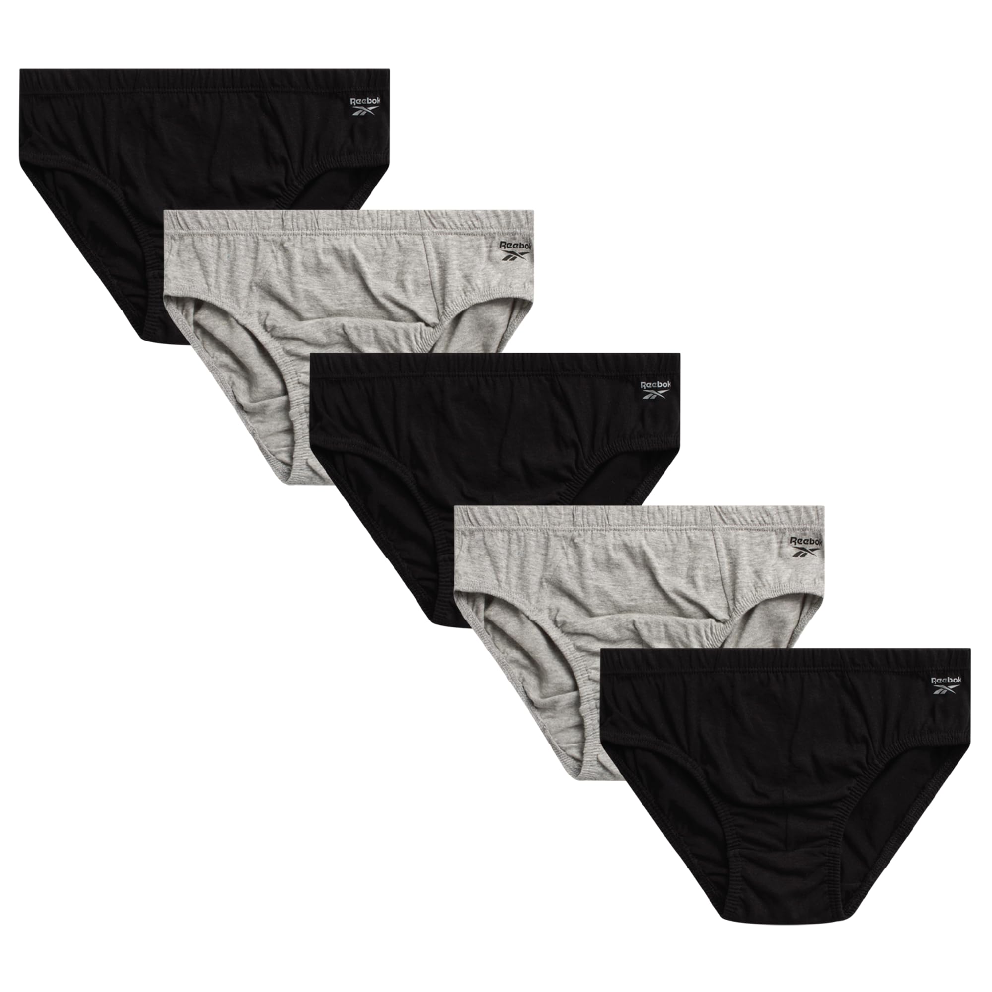 Low Rise Mens Briefs - 5 Pack Soft Cotton Underwear with Supportive Contour Pouch - Supportive Fit for Everyday Wear