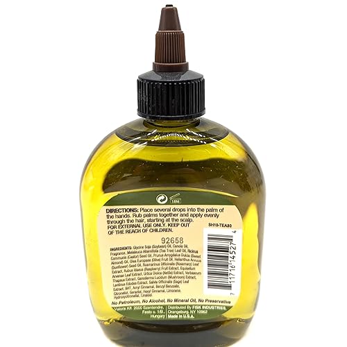 Miniatura 2 de Difeel Aceite natural prémium para el cabello, aceite de árbol de té para cuero cabelludo seco, 7.1 onzas (paquete de 3)