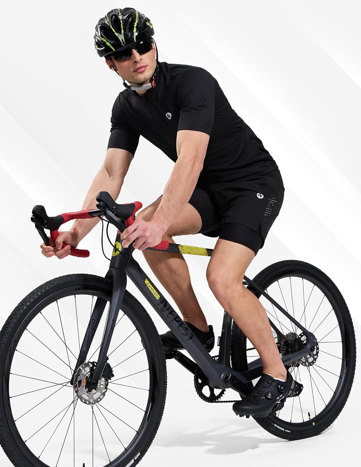 Nepest Men's Mountain Bike Shorts 4D Padded Cycling Bicycle Biker Riding Loose-fit Gel Padding MTB Shorts Zipper Pockets - Image 7